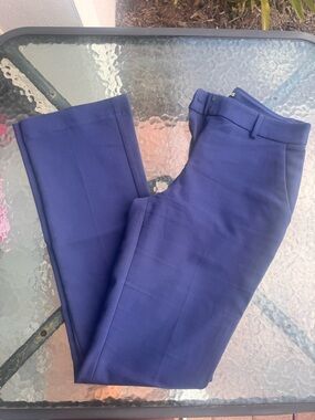 Express Women's Navy Blue Tailored Dress Pants — Columnist Fit